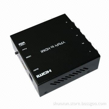 YPbPr to HDMI converter with upscaler function